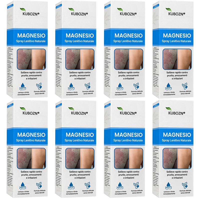KUBOZN® Spray al Magnesio — Sollievo Rapido per Psoriasi ed Eczema