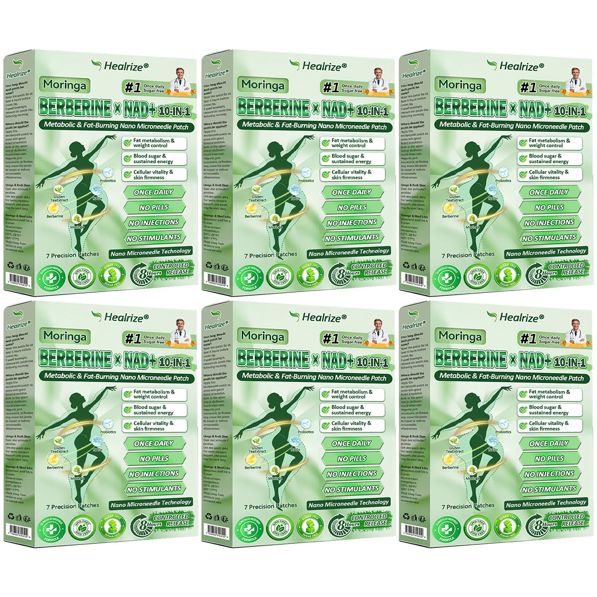 | Official GB UK Store | ✨ 👨⚕️ Healrize® Moringa · Berberine × NAD+ 10-in-1 Advanced Nano Microneedle Patch — 💪 Once Daily, Visible Results in 7 Days 🅱︎