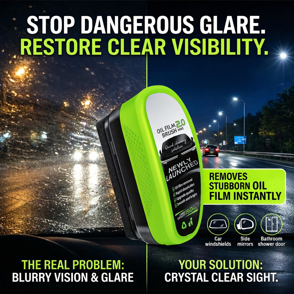 KUBOZN® Multi-Surface Glass Cleaner — Remove Oil Film & Restore Clarity Instantly