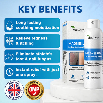 🌿KUBOZN® Magnesium Spray – Fast Relief for Itchy, Red & Sensitive Skin (Even Intimate Areas)