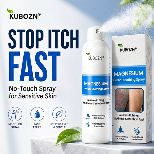 🔥KUBOZN® Magnesium Spray – Fast Relief for Itchy, Red & Sensitive Skin (Even Intimate Areas)