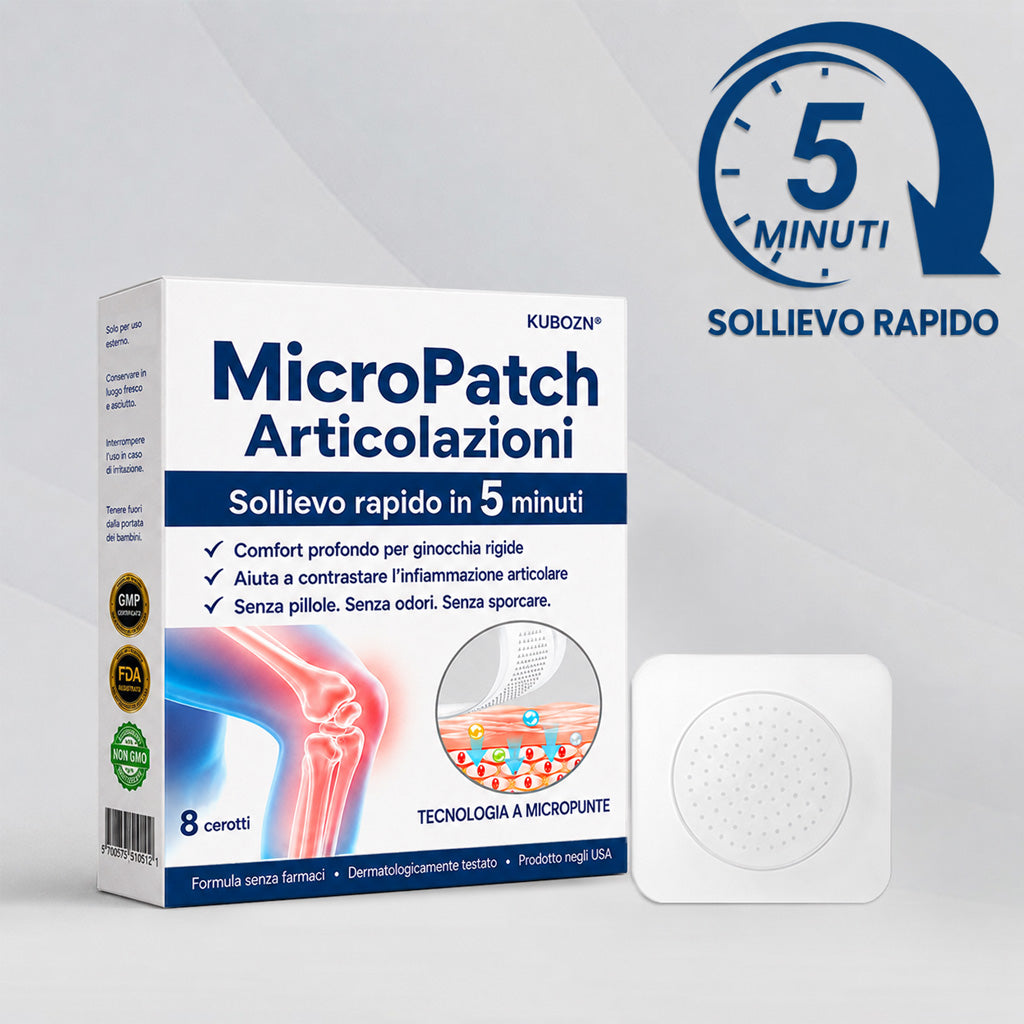 🌿 KUBOZN® Patch Articolare — Sollievo in 5 Minuti