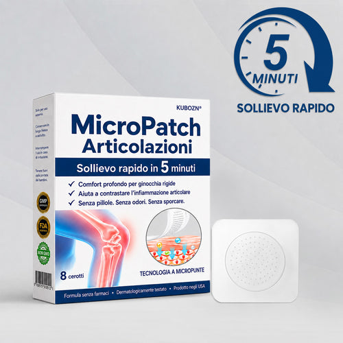 🌿 KUBOZN® Patch Articolare — Sollievo in 5 Minuti