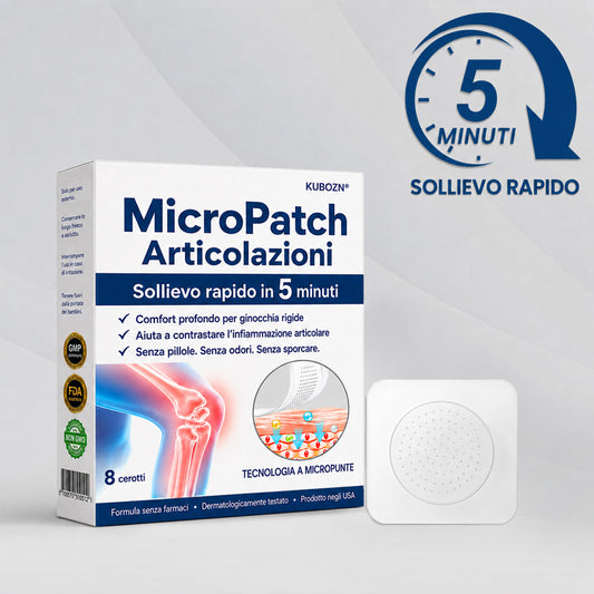 🌿 KUBOZN® Patch Articolare — Sollievo in 5 Minuti