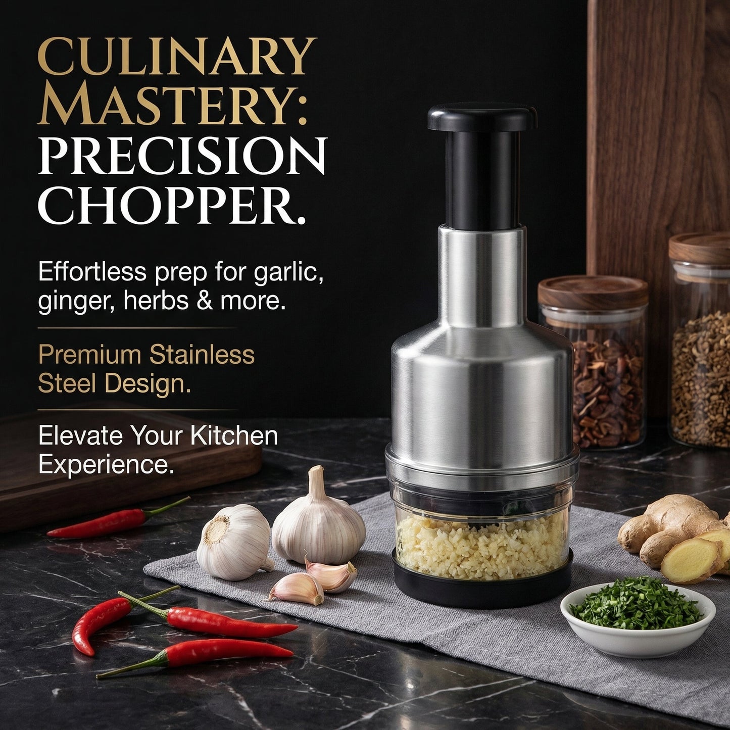Solena™ Multi-functional garlic chopper
