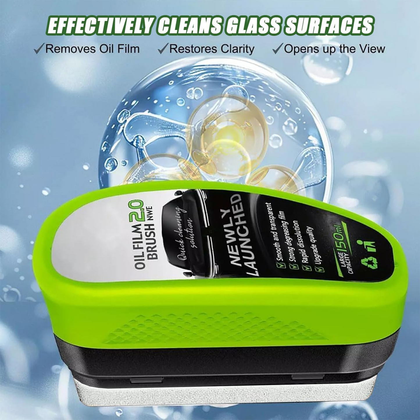 KUBOZN® Multi-Surface Glass Cleaner — Remove Oil Film & Restore Clarity Instantly