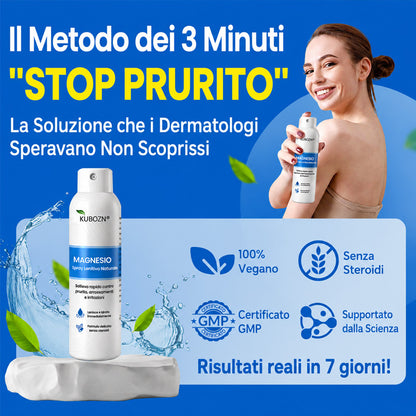 KUBOZN® Spray al Magnesio — Sollievo Rapido per Psoriasi ed Eczema