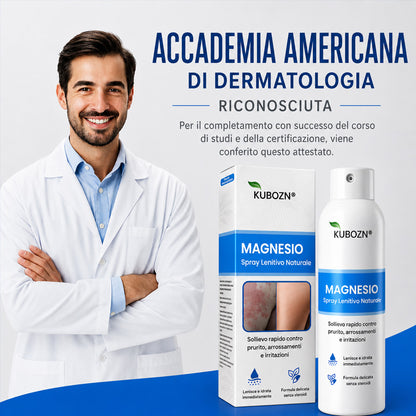 KUBOZN® Spray al Magnesio — Sollievo Rapido per Psoriasi ed Eczema