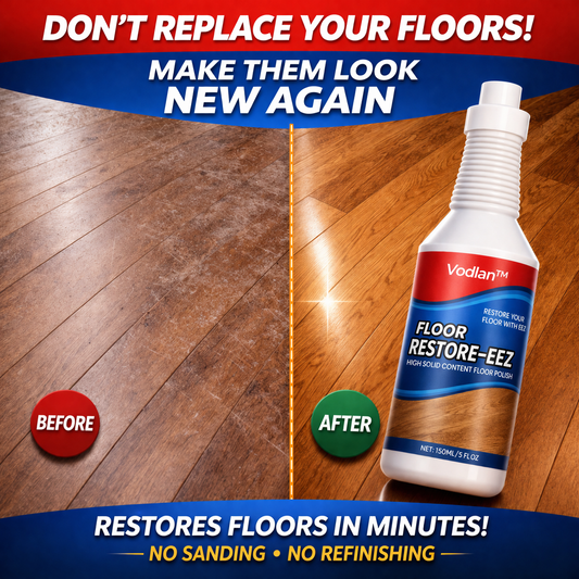 KUBOZN® Floor Restorer – Fast-drying, non-toxic shine. ✨🇫 (offer)