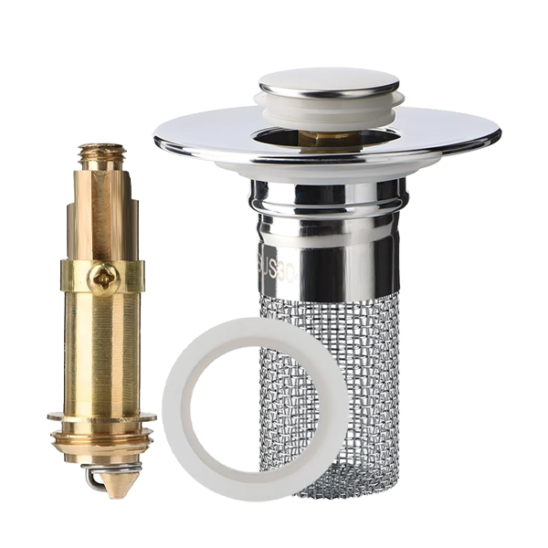 Solena™ Sink Drain Strainer with Removable Stainless Steel Basket Ex