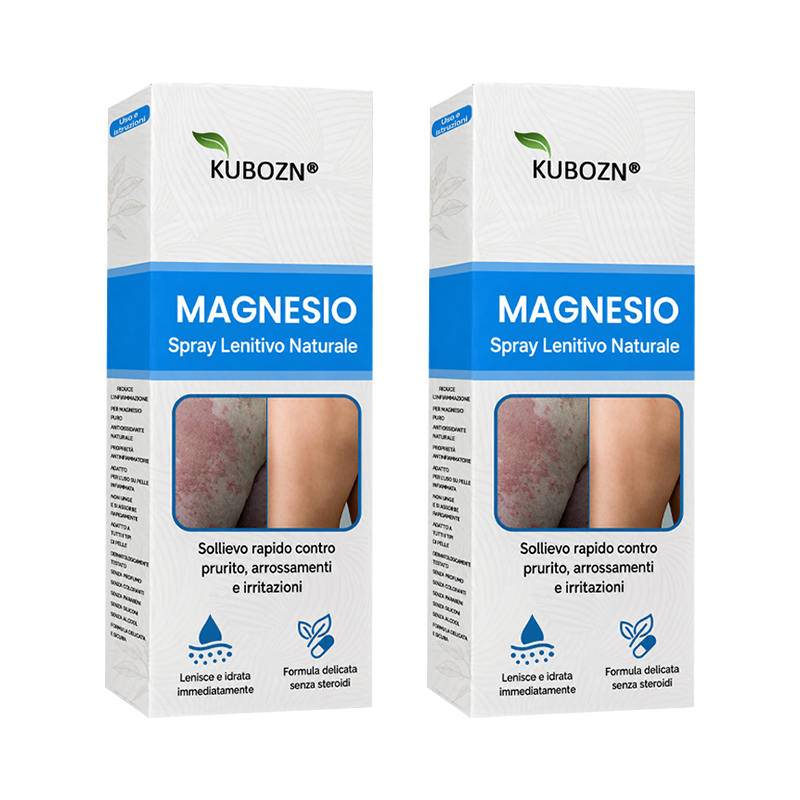 KUBOZN® Spray al Magnesio — Sollievo Rapido per Psoriasi ed Eczema