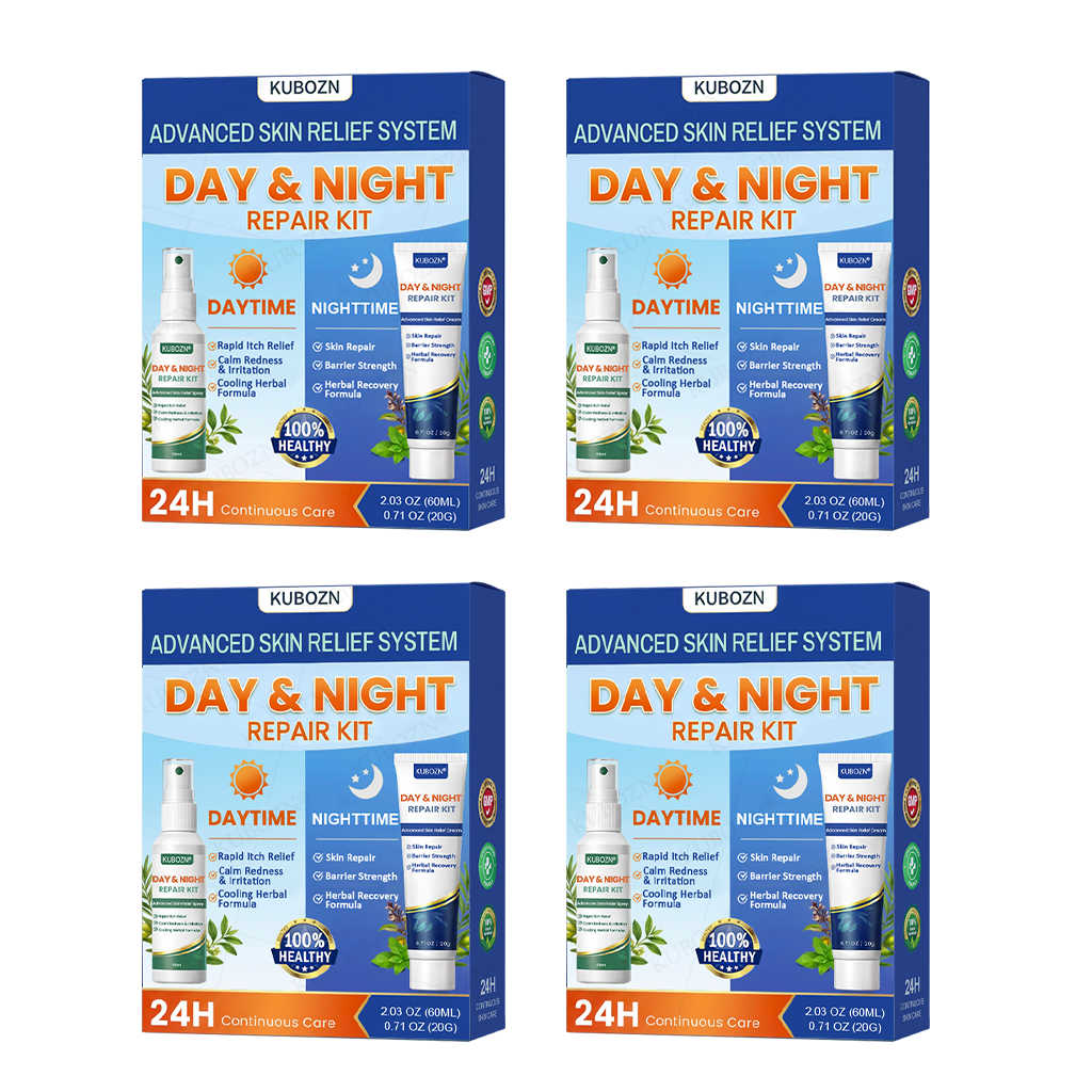 KUBOZN® 3-Min Itch Relief Psoriasis Cream – Steroid-Free Day & Night Treatment for Flaking, Scaling & Plaques