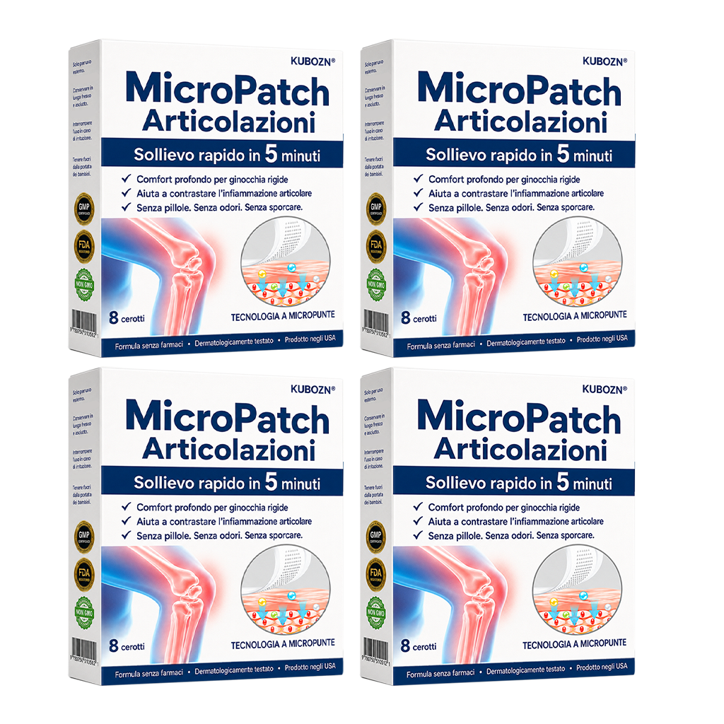 🌿 KUBOZN® Patch Articolare — Sollievo in 5 Minuti