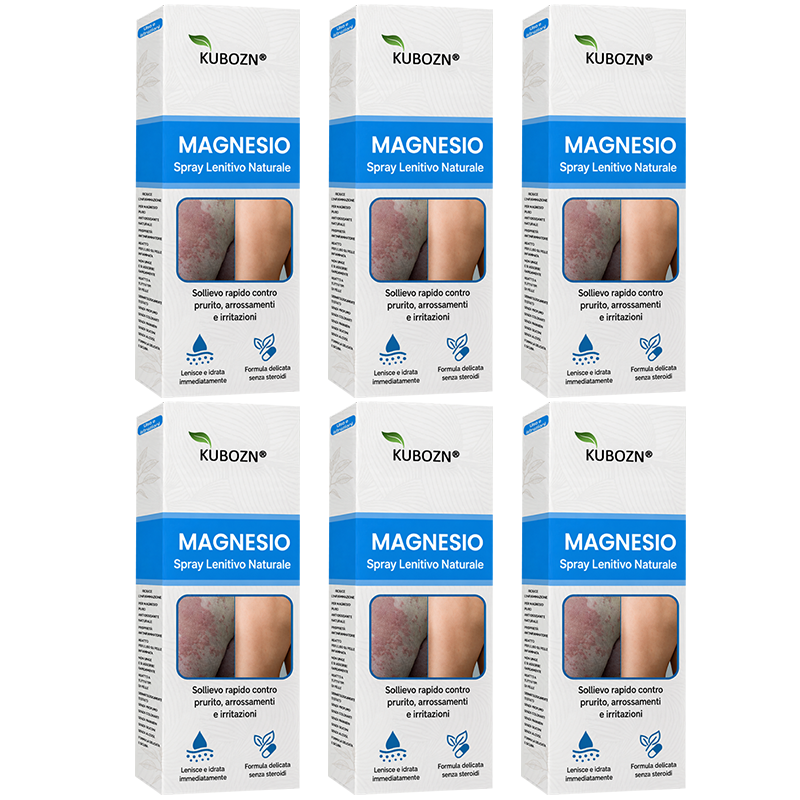 KUBOZN® Spray al Magnesio — Sollievo Rapido per Psoriasi ed Eczema