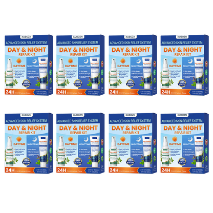 KUBOZN® Eczema Day & Night Repair System - 100% Steroid-Free Relief Duo for Intense Itch, Redness & Broken Skin