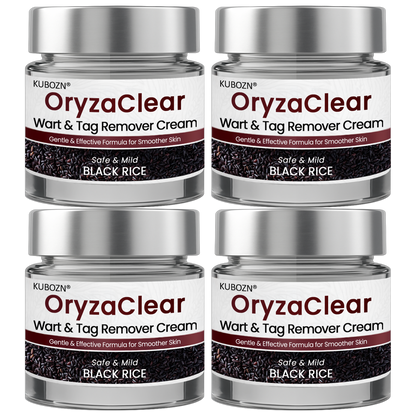 🌿KUBOZN® OryzaClear – Black Rice Softening Cream · Botanical Care for Skin Tags & Uneven Texture