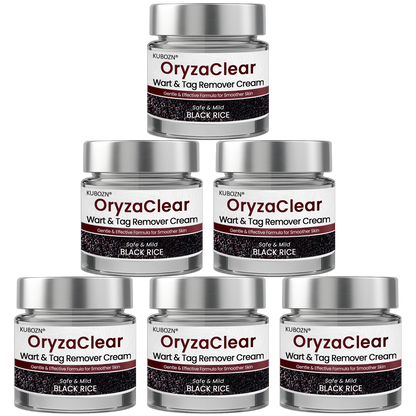 🌿KUBOZN® OryzaClear – Black Rice Softening Cream · Botanical Care for Skin Tags & Uneven Texture