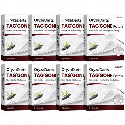 KUBOZN® OryzaDarts TAG’GONE Patch✨Pain-Free Root-Level Removal Powered by Black Rice MicroDarts.