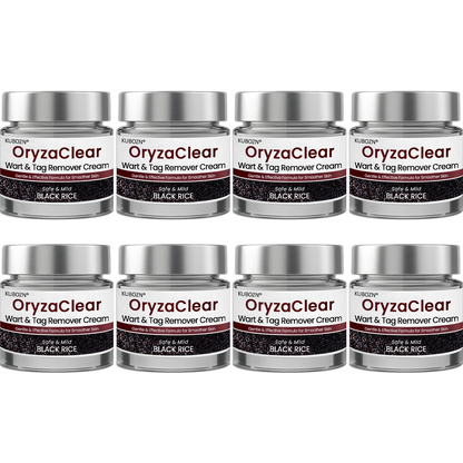 🌿KUBOZN® OryzaClear – Black Rice Softening Cream · Botanical Care for Skin Tags & Uneven Texture