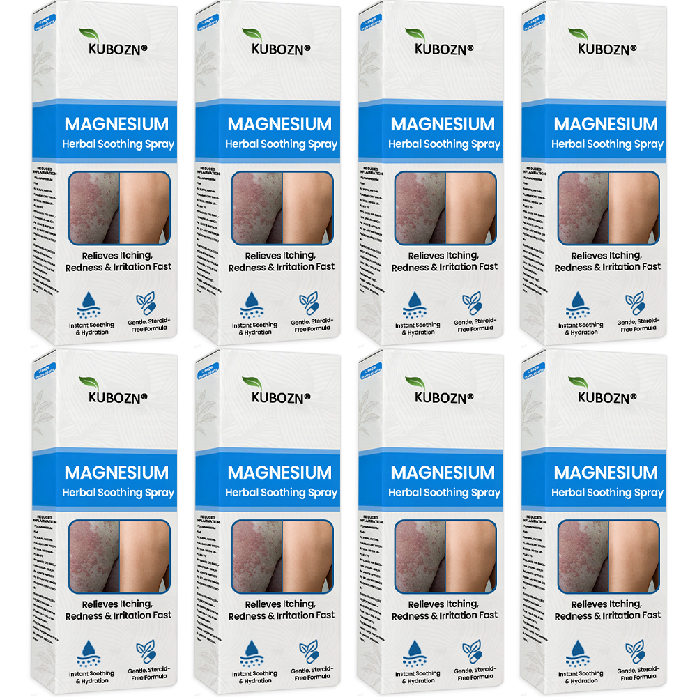 KUBOZN® Magnesium Herbal Spray – Fast Relief for Psoriasis & Eczema | No-Rub, Steroid-Free (offer）)